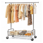 Raybee 485 LBS Heavy Duty Rolling Clothes Rack