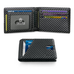 Men's Slim RFID Blocking Leather Bifold Wallet