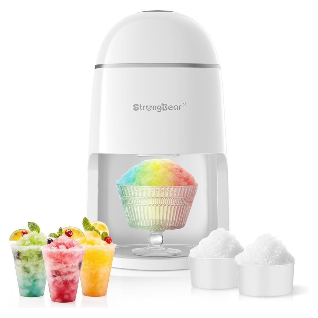 StrongBear Electric Snow Cone Maker With Accessories