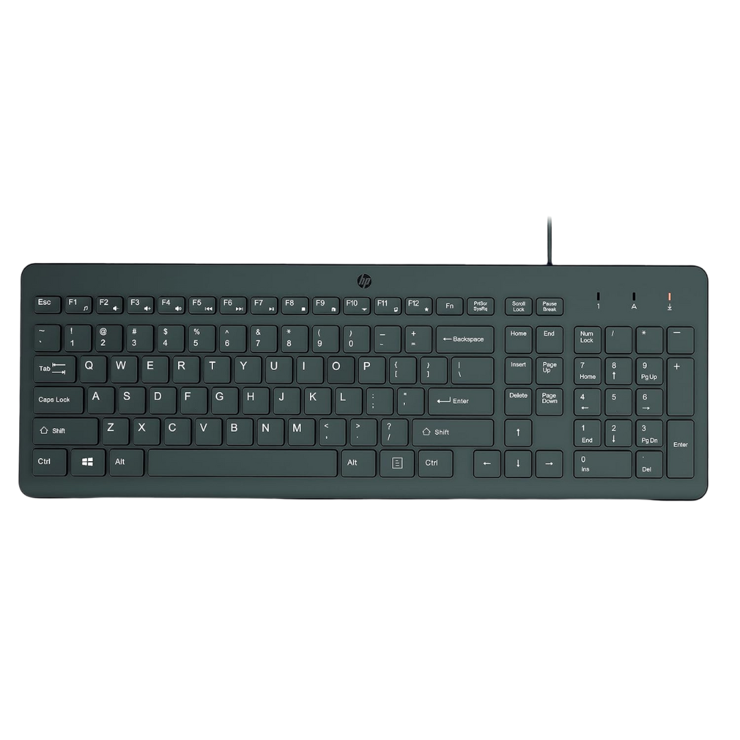 HP 150 Silent-Touch Wired Keyboard With Numeric Keypad