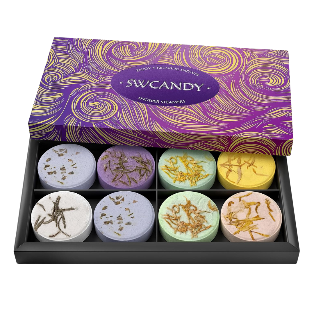 8-Count SWCANDY Aromatherapy Shower Steamers (Relaxation Stress Relief)