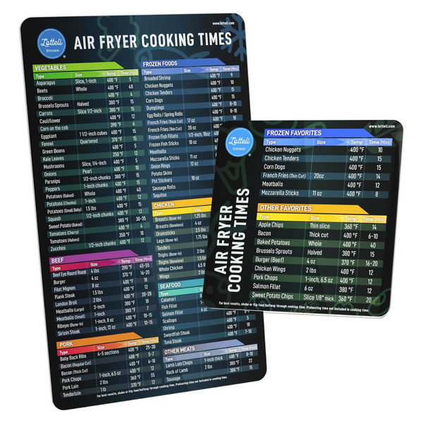 Lotteli Kitchen Air Fryer Magnetic Cheat Sheet Set