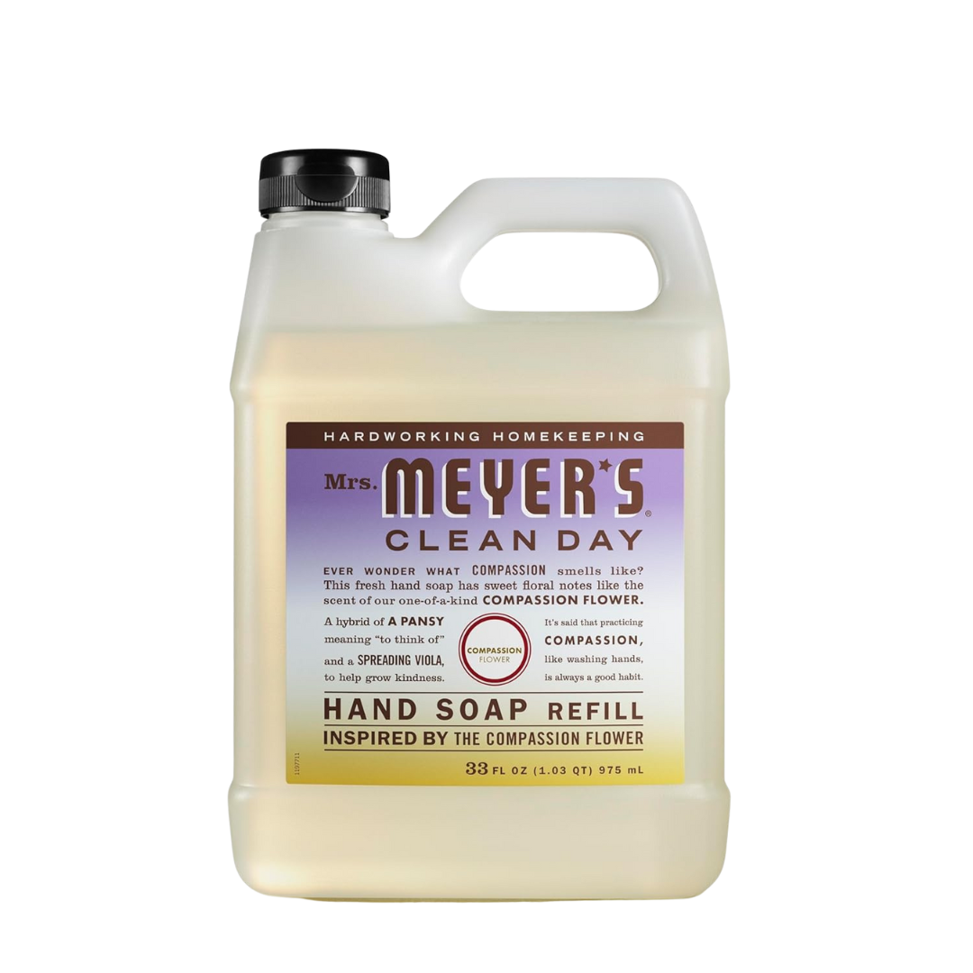 2-Count 33 oz Mrs. Meyer's Clean Day Compassion Flower Scent Hand Soap Refill