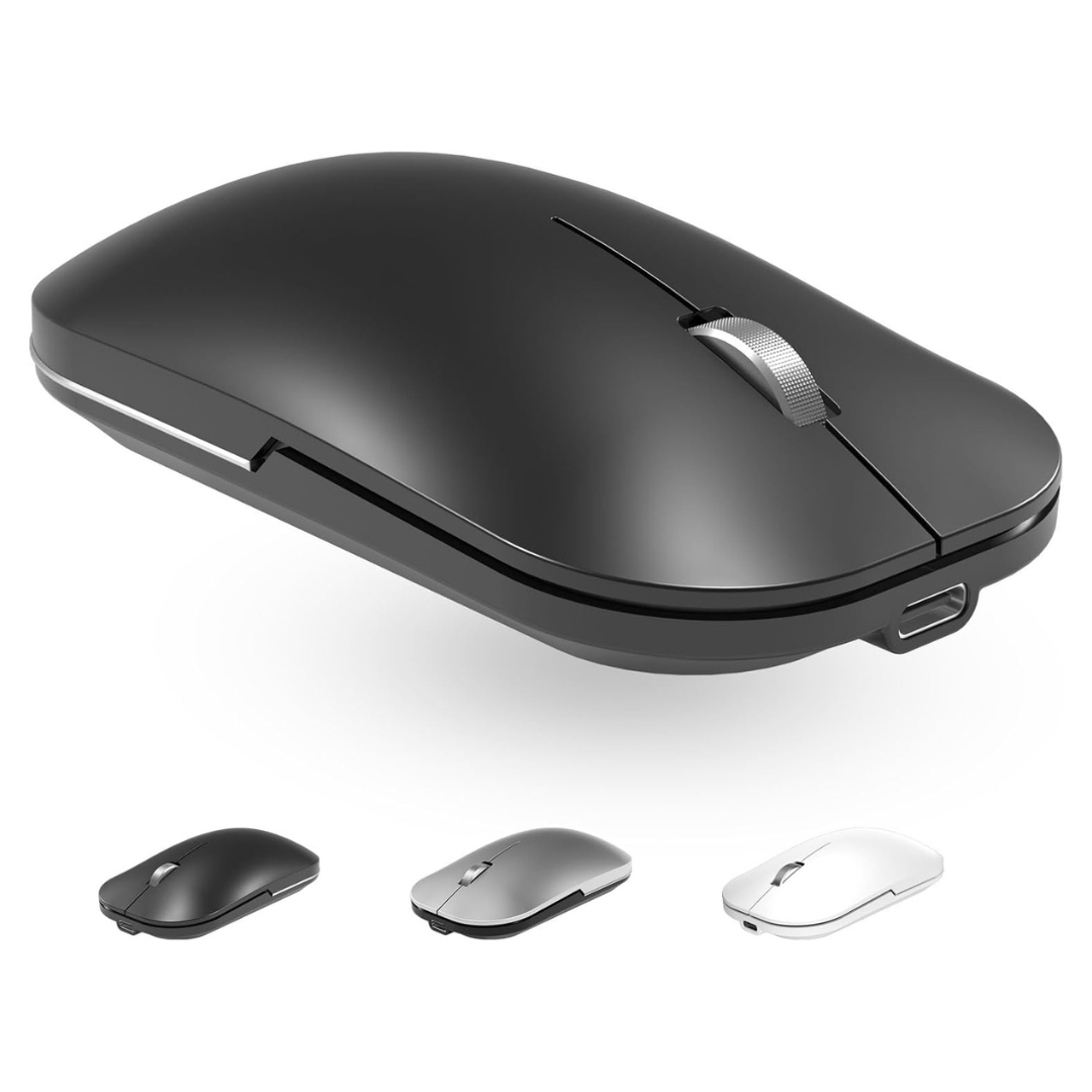 Rechargeable Dual Mode Bluetooth Wireless Mouse (BT5.2 & 3.0 & 2.4G USB)