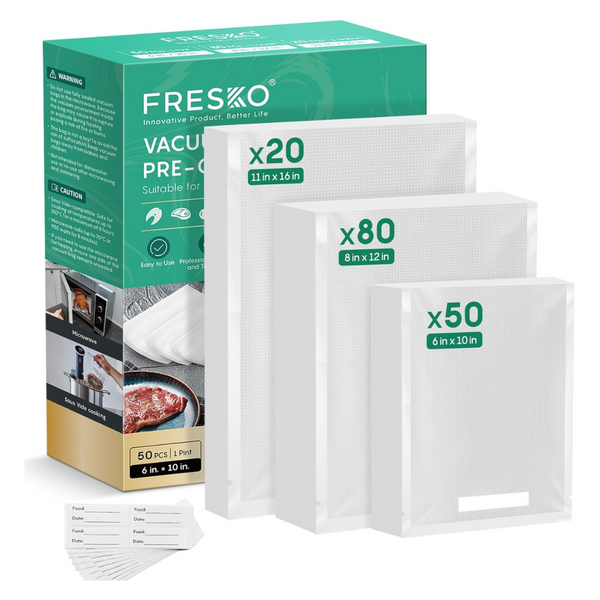 150-Count FRESKO BPA Free Vacuum Sealer Precut Bags