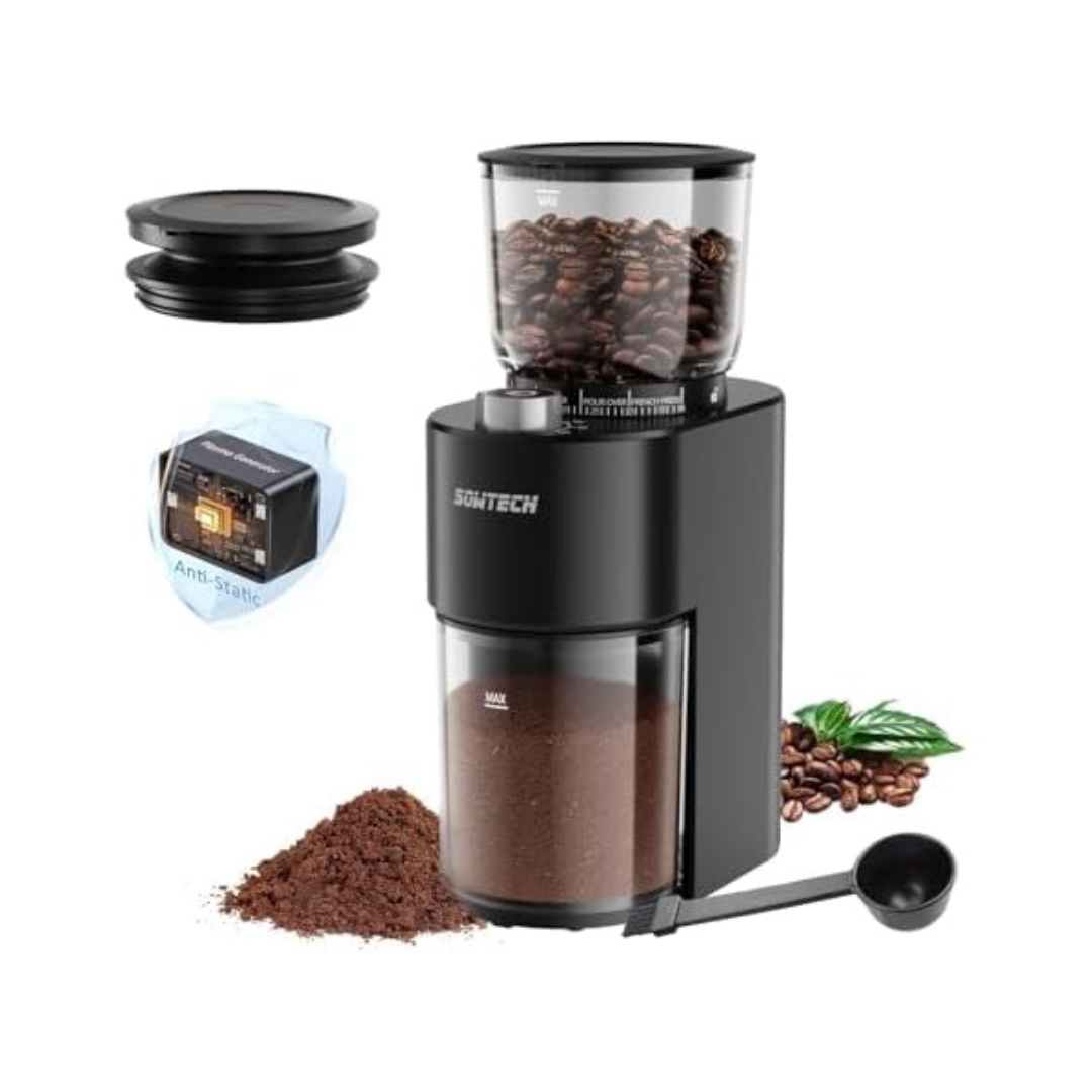 Sowtech Anti-static Conical Burr Coffee Grinder