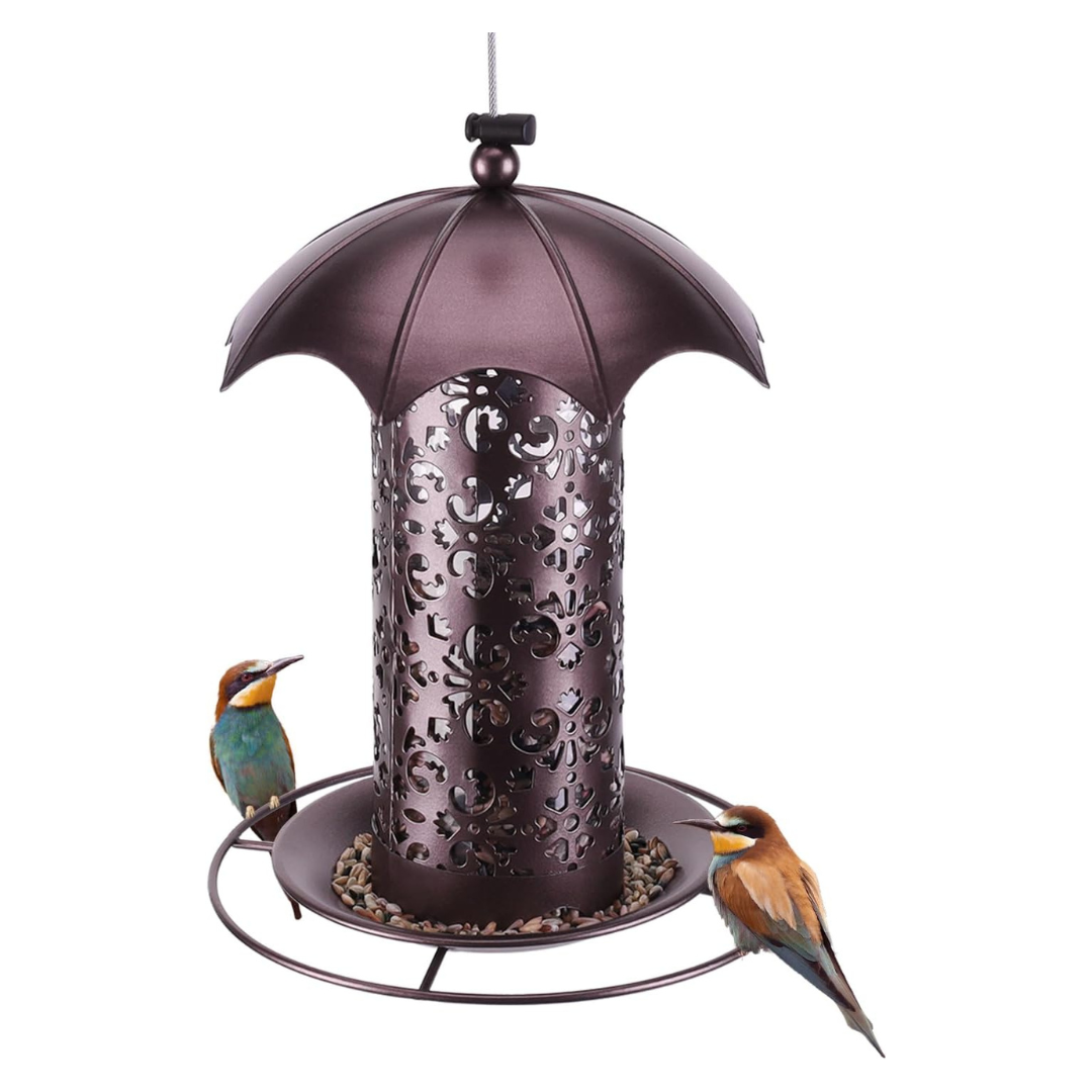 Outdoors Hanging Metal Wild Bird Feeder