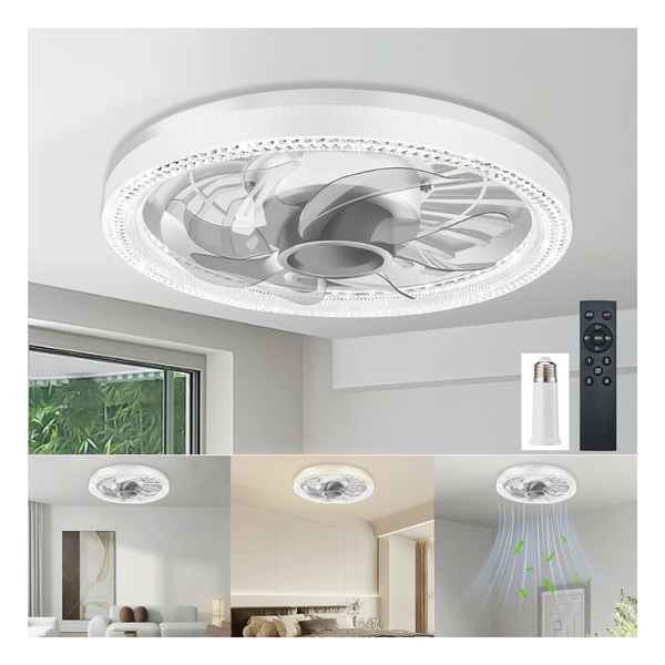 Deyagoo 12'' Screw-In LED Ceiling Fan Light With Remote