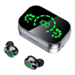 Bluetooth 5.4 Headphones With LED Display Charging Case