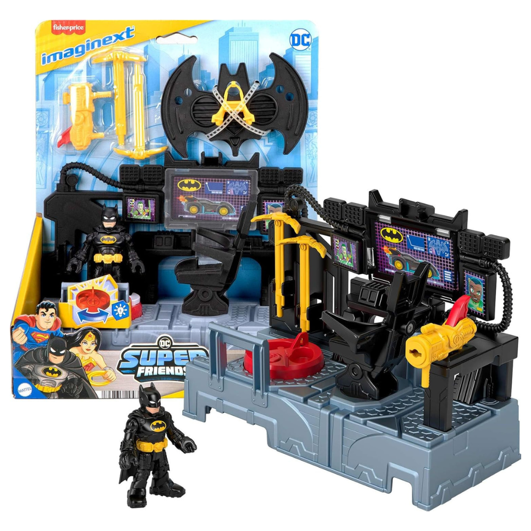 Fisher-Price Imaginext DC Super Friends, Batman Toys Bat Command Center Playset