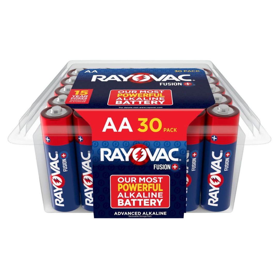 30-Count Rayovac Fusion 1.5 Volts Premium Alkaline AA Batteries