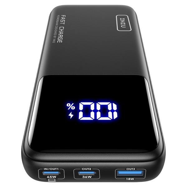 INIU 65W 20000mAh USB-C Portable Power Bank Laptop Charger