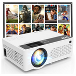 TMY V08 Mini HD LED Projector With Bluetooth & Screen