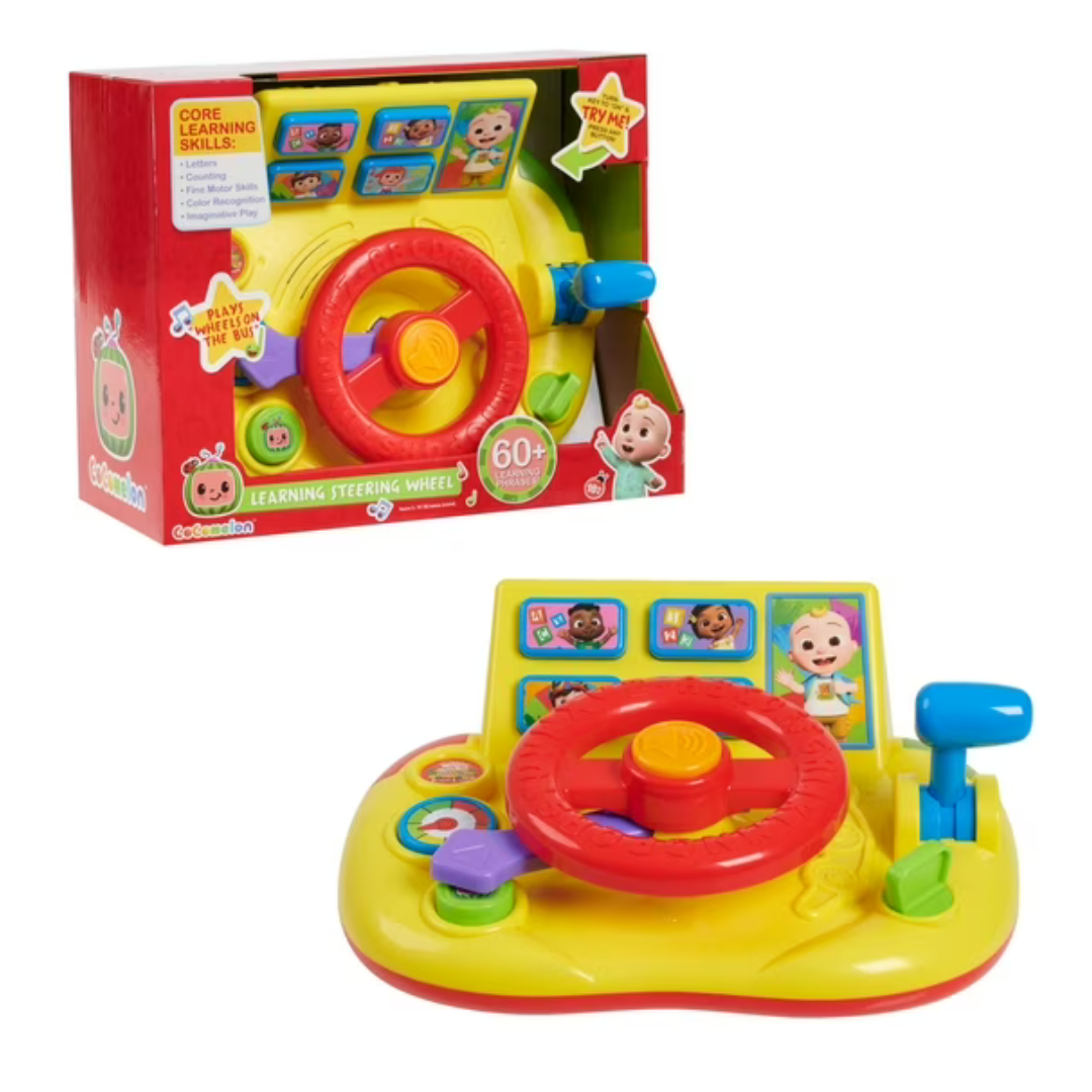 CoComelon Learning Steering Wheel With Lights And Sounds