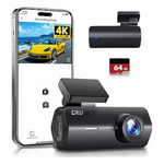 GKU 4K Dash Cam with 64GB Card