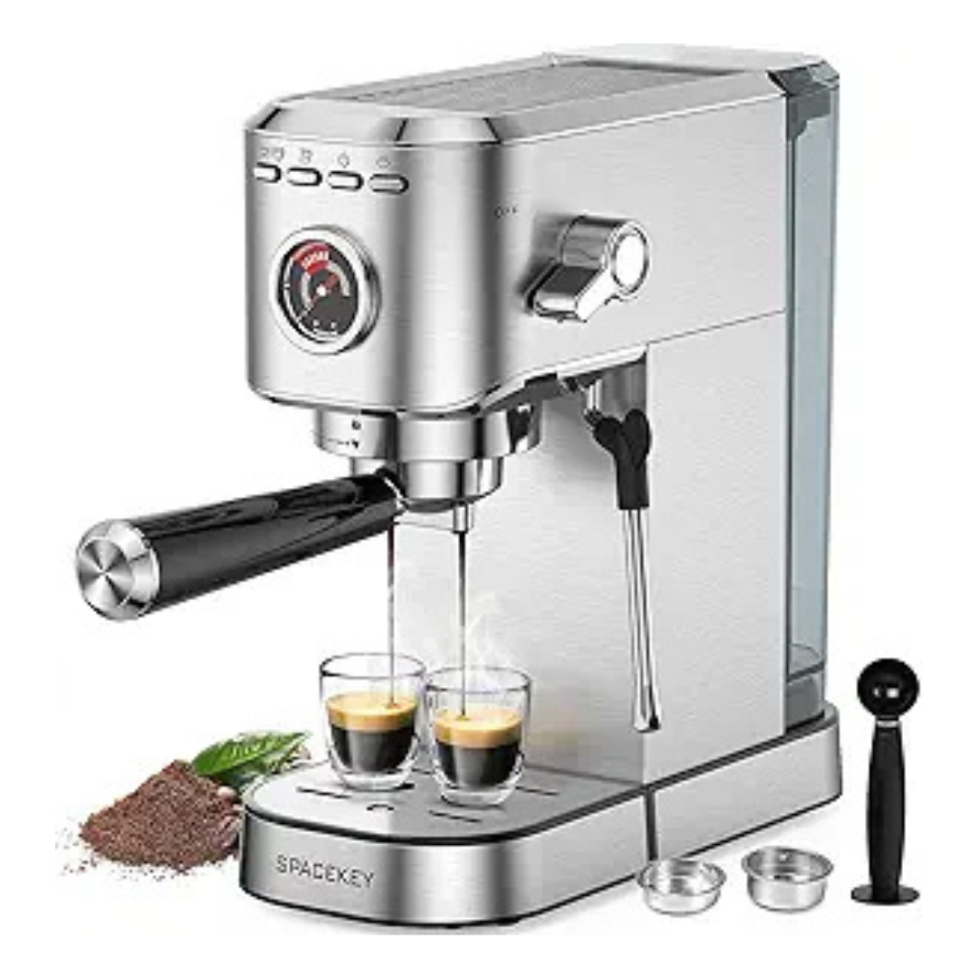 Spacekey 1350W 20 Bar Espresso Machine with Milk Frother