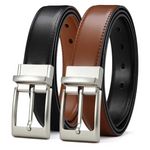 Chaoren Men's Leather Reversible Belts