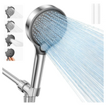 3 Spray Modes Filtered Shower Head w/Handheld, Hose