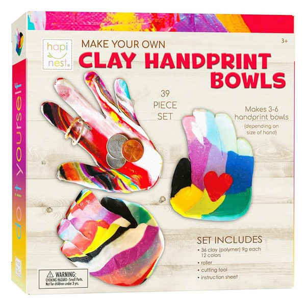 Hapinest Make Your Own Clay Handprint Bowl Kit For Kids