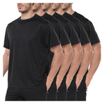 5-Pack HovSiyla Gym Quick Dry Moisture Wicking T-Shirt