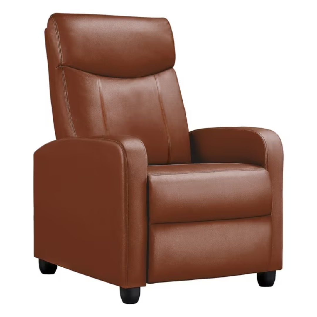 Comhoma Push Back Theater Adjustable Recliner With Footrest