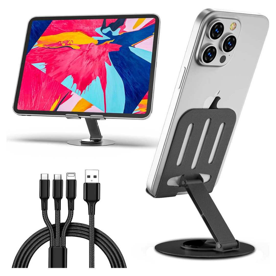 360º Rotating Phone Holder With Anti-Slip Base