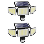 258-LED 3000lm Solar Motion Sencor 3-Head Outdoor Floodlight
