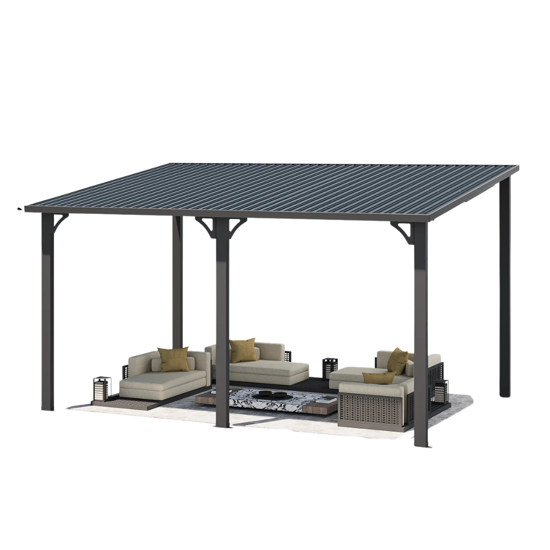 10ft x 14ft All Weatherproof Heavy Duty Outdoor Hardtop Gazebo