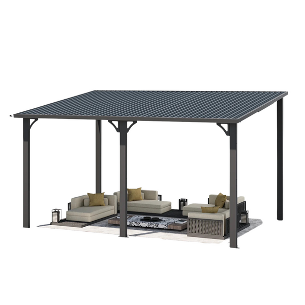 10ft x 14ft All Weatherproof Heavy Duty Outdoor Hardtop Gazebo