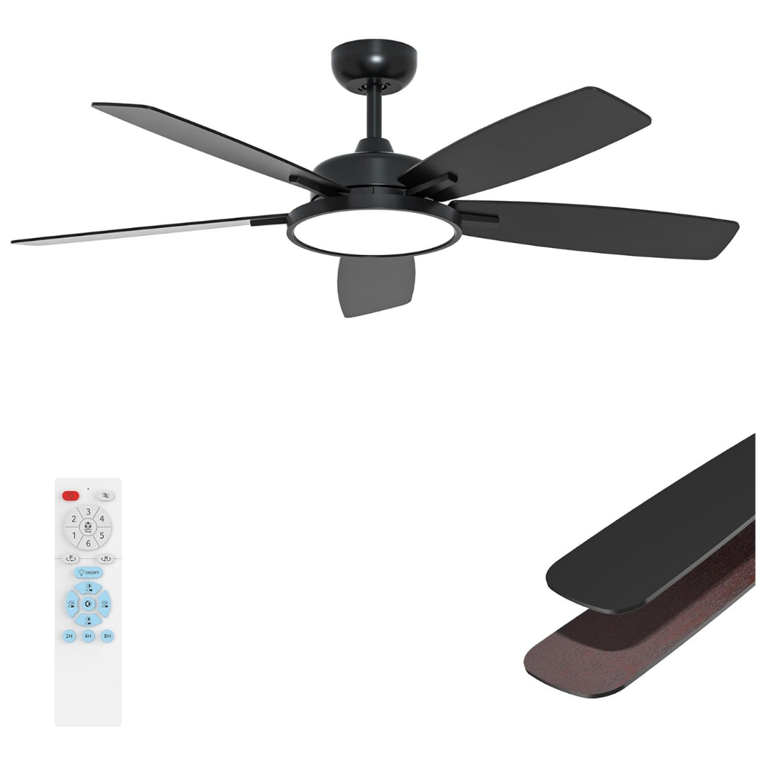 52 Inch Ceiling Fan With Light & Remote