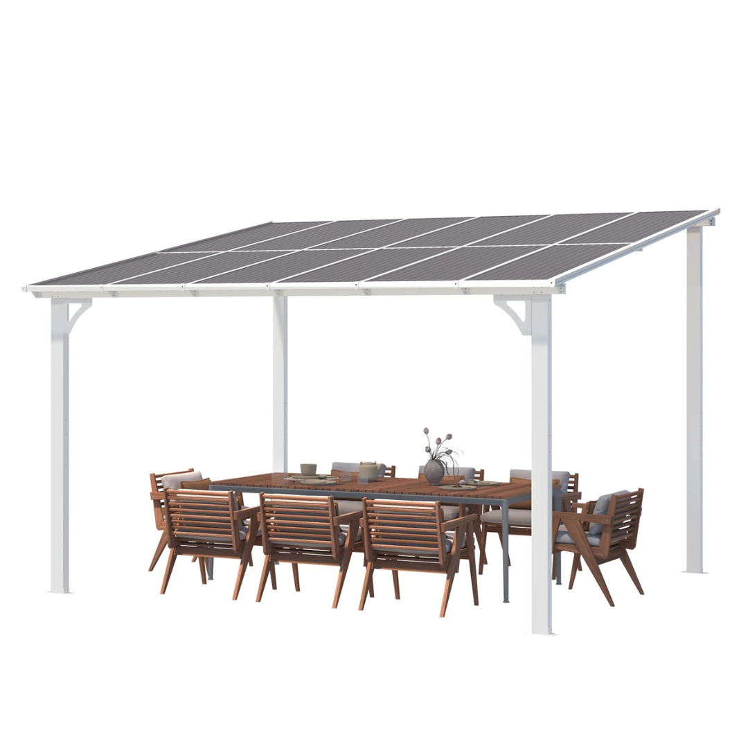 10ft x 12ft Aecojoy Hardtop Gazebo Outdoor Aluminum Pergola