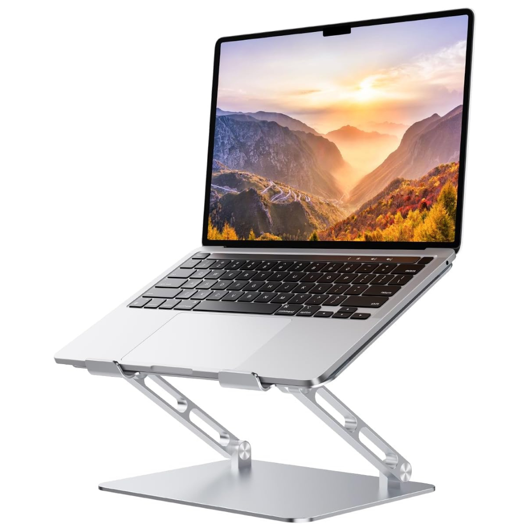 Portable Ergonomic Foldable Aluminum Laptop Stand For 10-17.3" Laptops