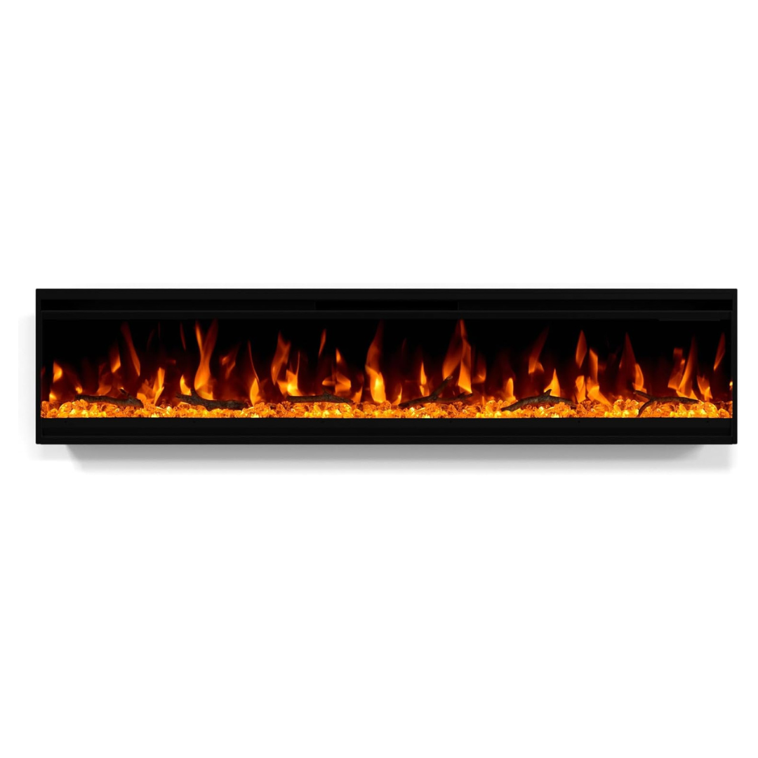 Burutpike 60" Wall Recessed Electric Fireplace