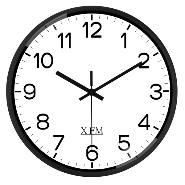8" XFM Battery Operated Analog Wall Clock