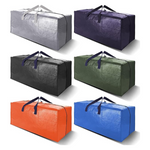 Set of 6 Heavy Duty Extra Large Zippered Moving Bags w/ Straps