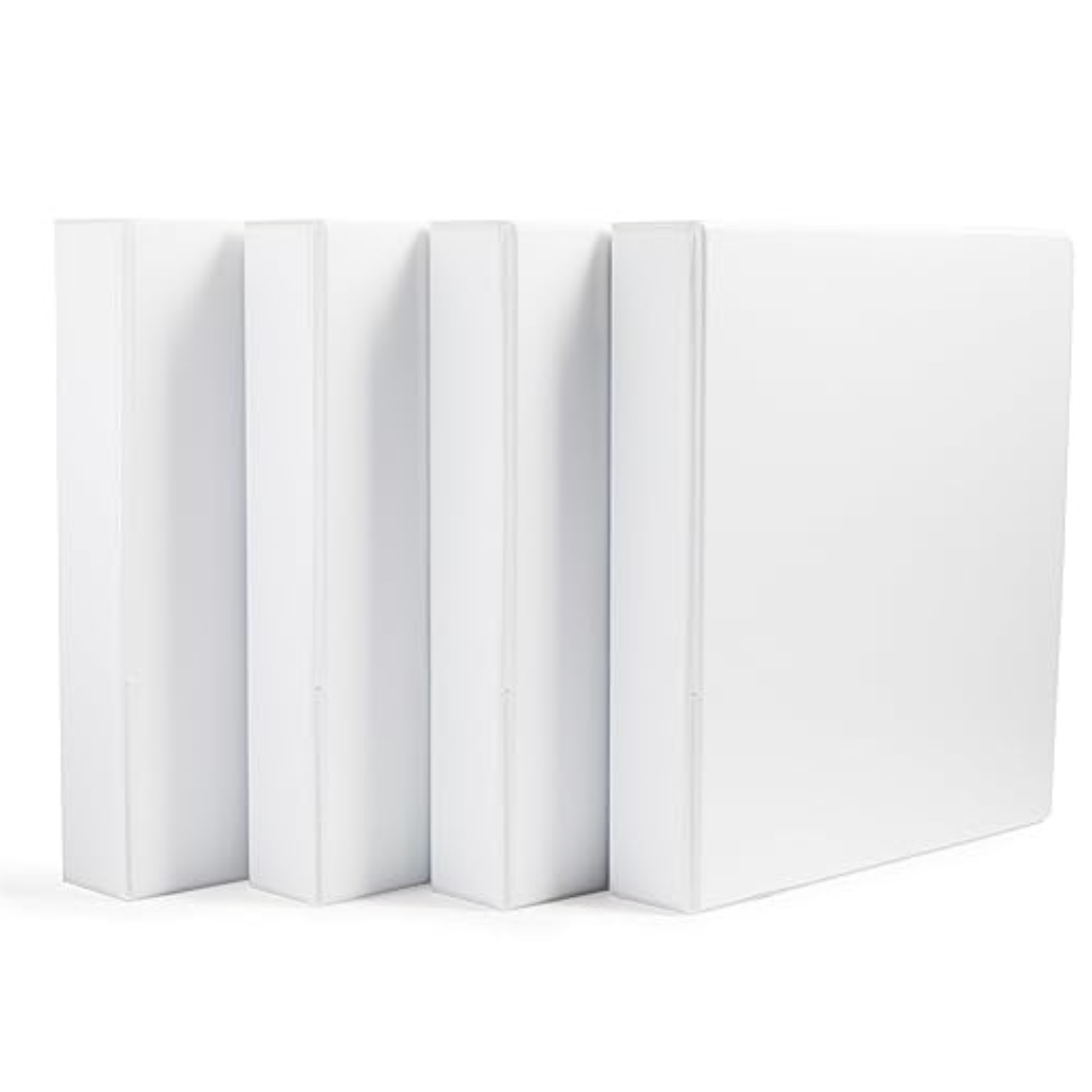 4-Pack Amazon Basics 3 Ring Binders