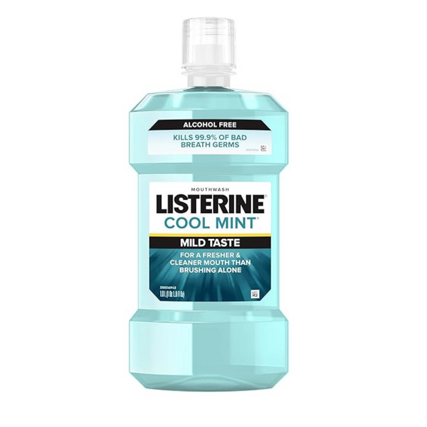 Listerine Less Intense Alcohol-Free Oral Care Formula Mouthwash