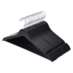 30-Pack Durable Wooden Clothes Hangers w/ 360 deg. Swivel Hook