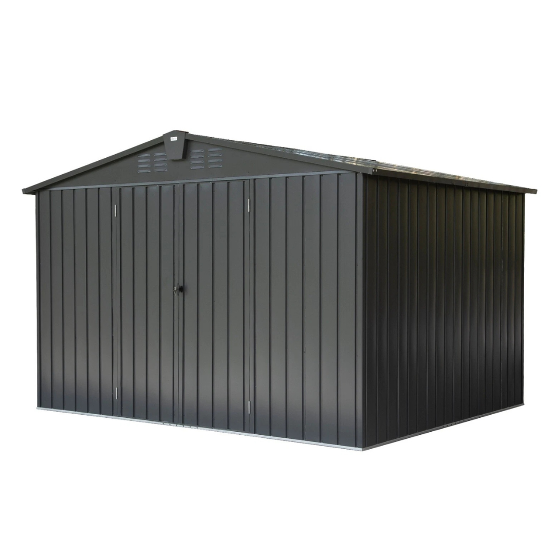 Domi 10ft x 8ft Metal Storage Shed With Lockable Door