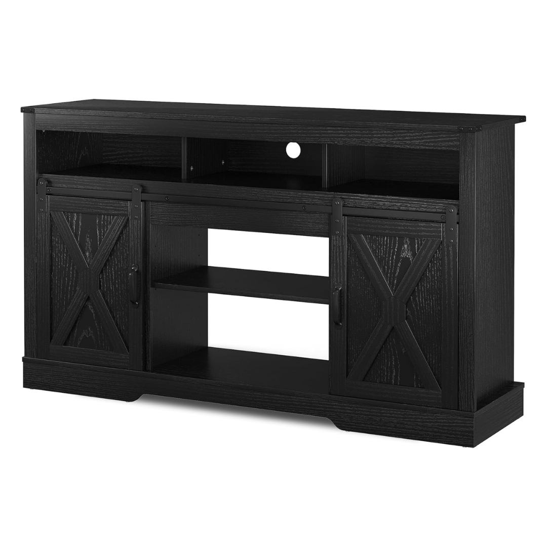 RoyalCraft Farmhouse Fireplace TV Stand for 65+ Inch TV