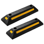 2-Pack Zone Tech Heavy Duty Rubber Parking Guide