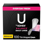 100-Count U by Kotex Barely There Thin Panty Liners