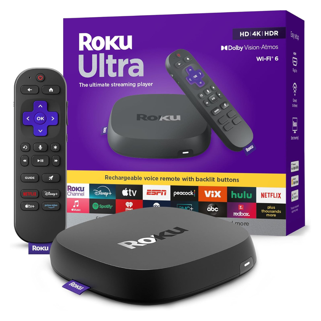 Roku Ultra 4K Streaming Player With Dolby Vision & Voice Remote Pro