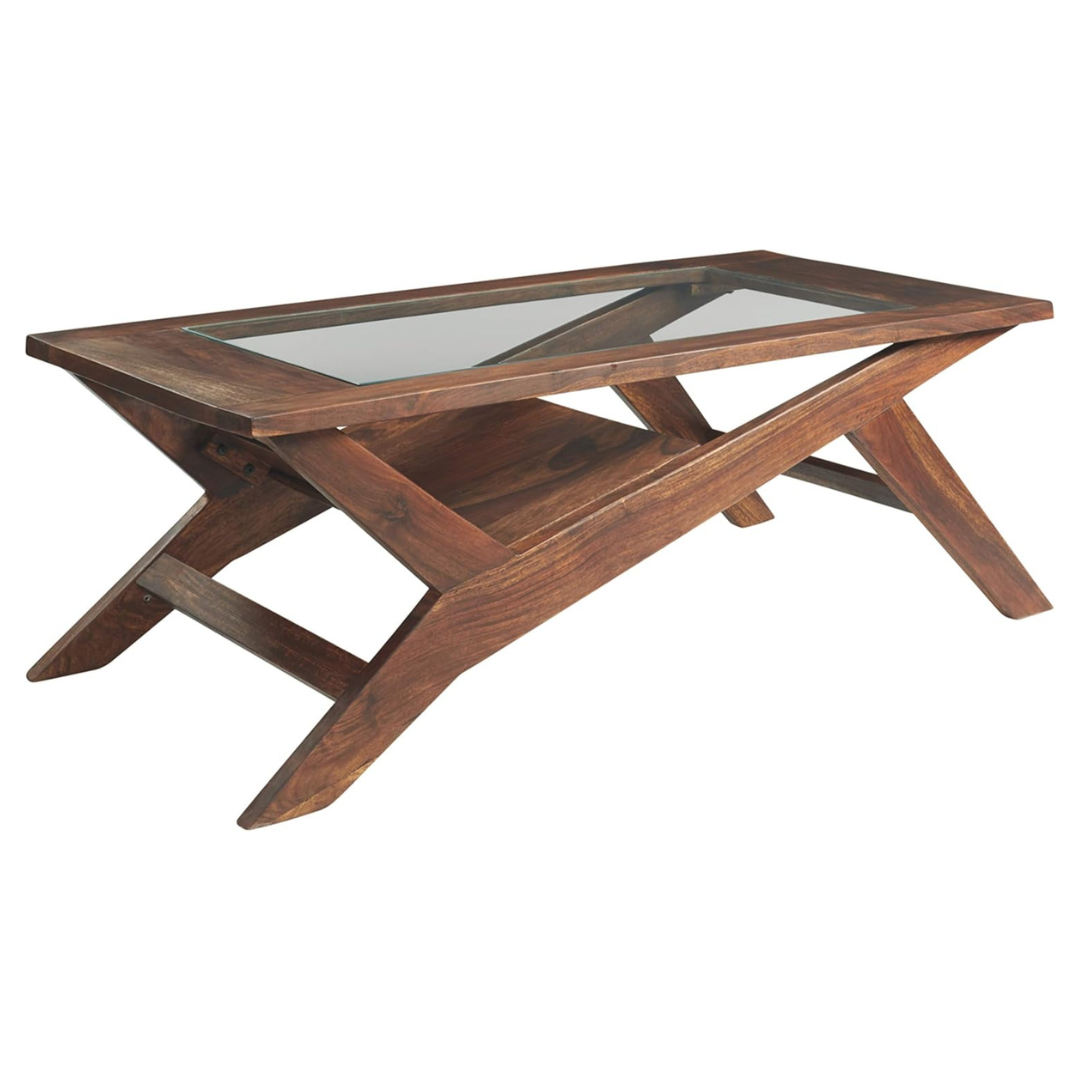 Signature Design By Ashley Charzine Contemporary Rectangular Coffee Table