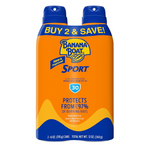 2-Pack 6oz Banana Boat Sport Ultra SPF 30 Sunscreen Spray