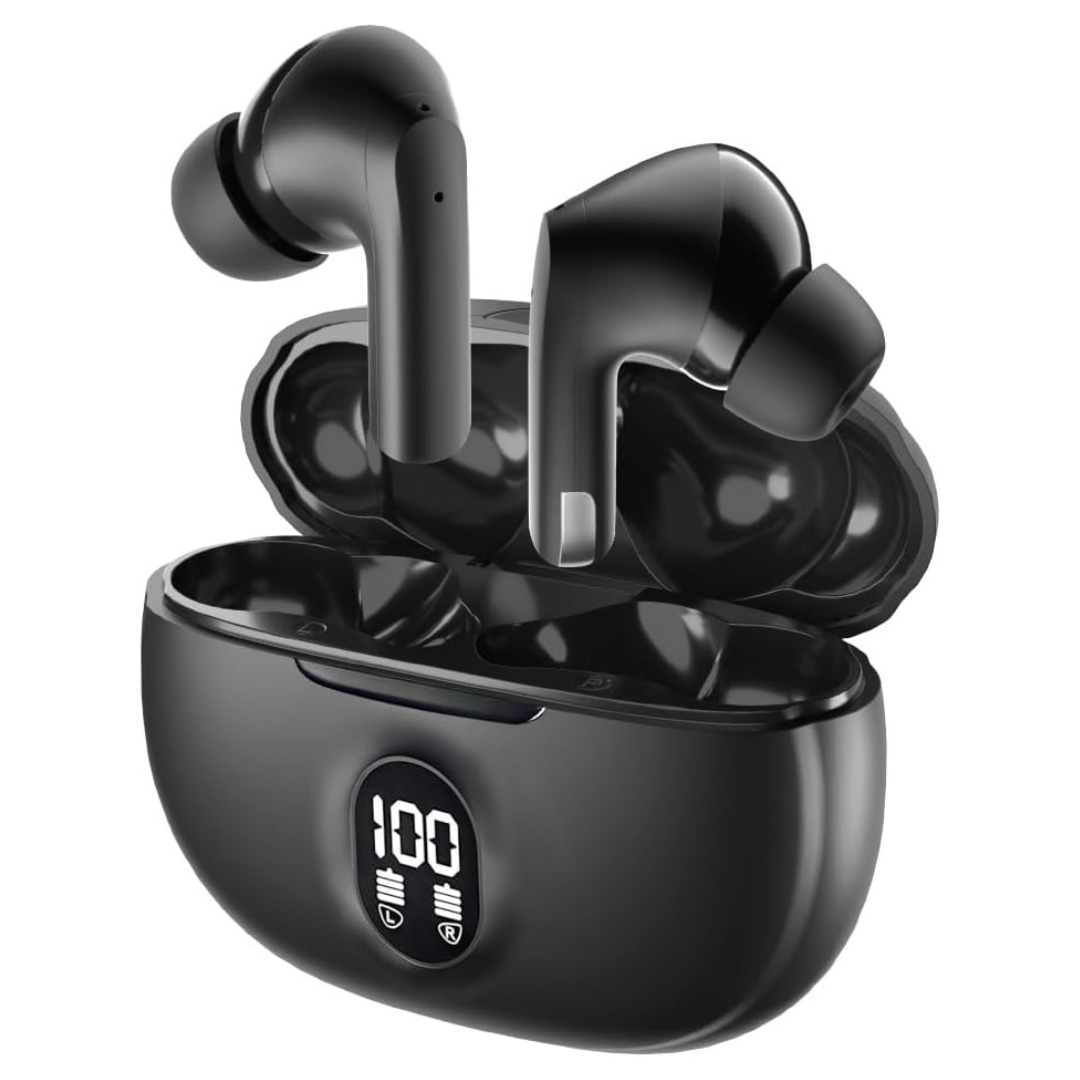 IPX8 Waterproof Bluetooth 5.4 Noise Cancelling in-Ear Earphones With Mic