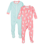 Gerber Baby Girls’ 2-Pack Footed Pajamas