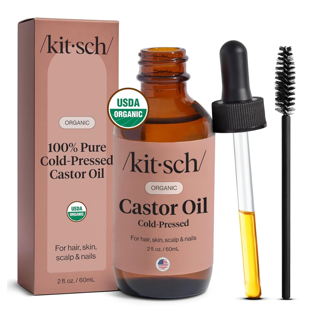 2-Oz Kitsch 100% Pure Organic Castor Oil