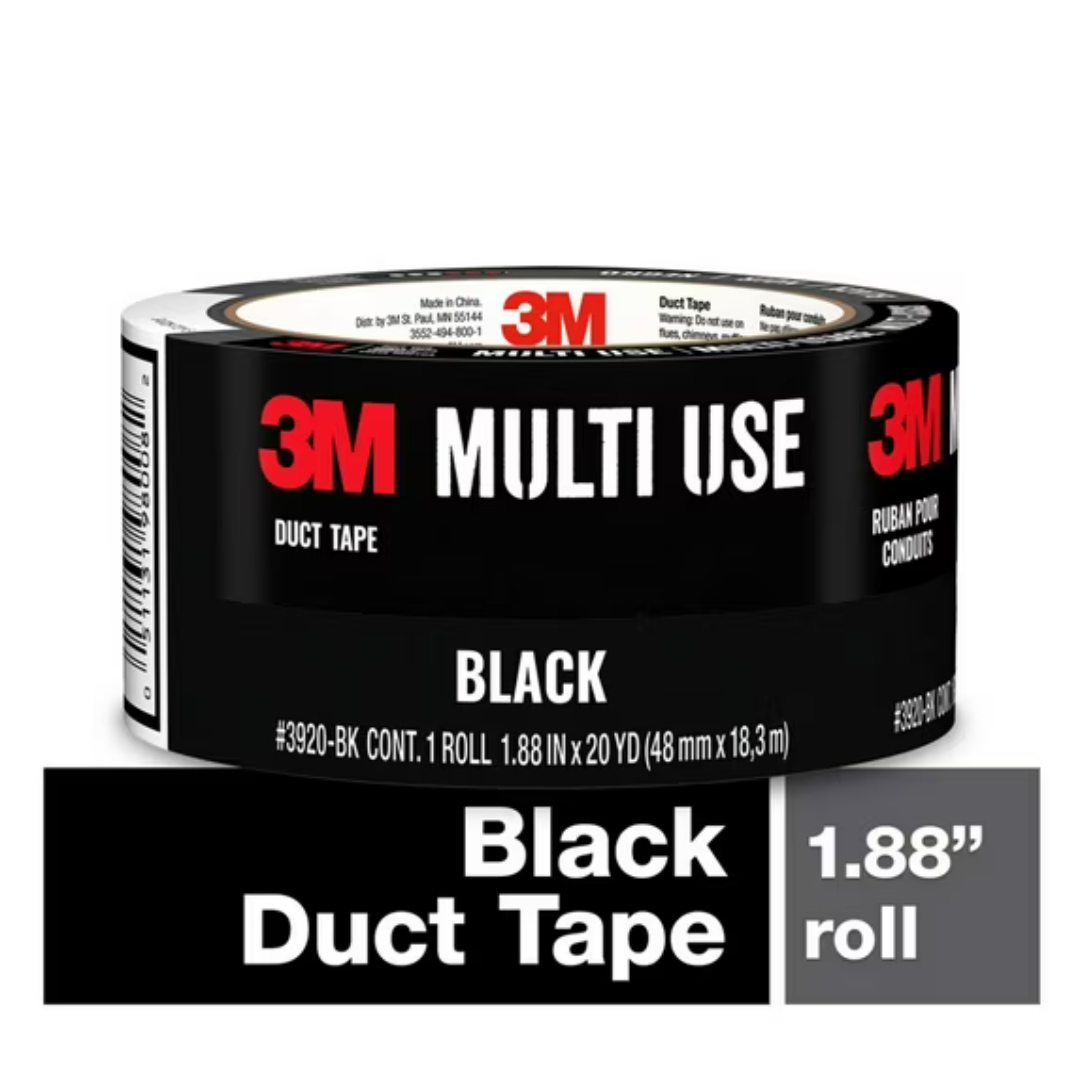 20-Yards 1.88" 3M Duct Tape (Black)
