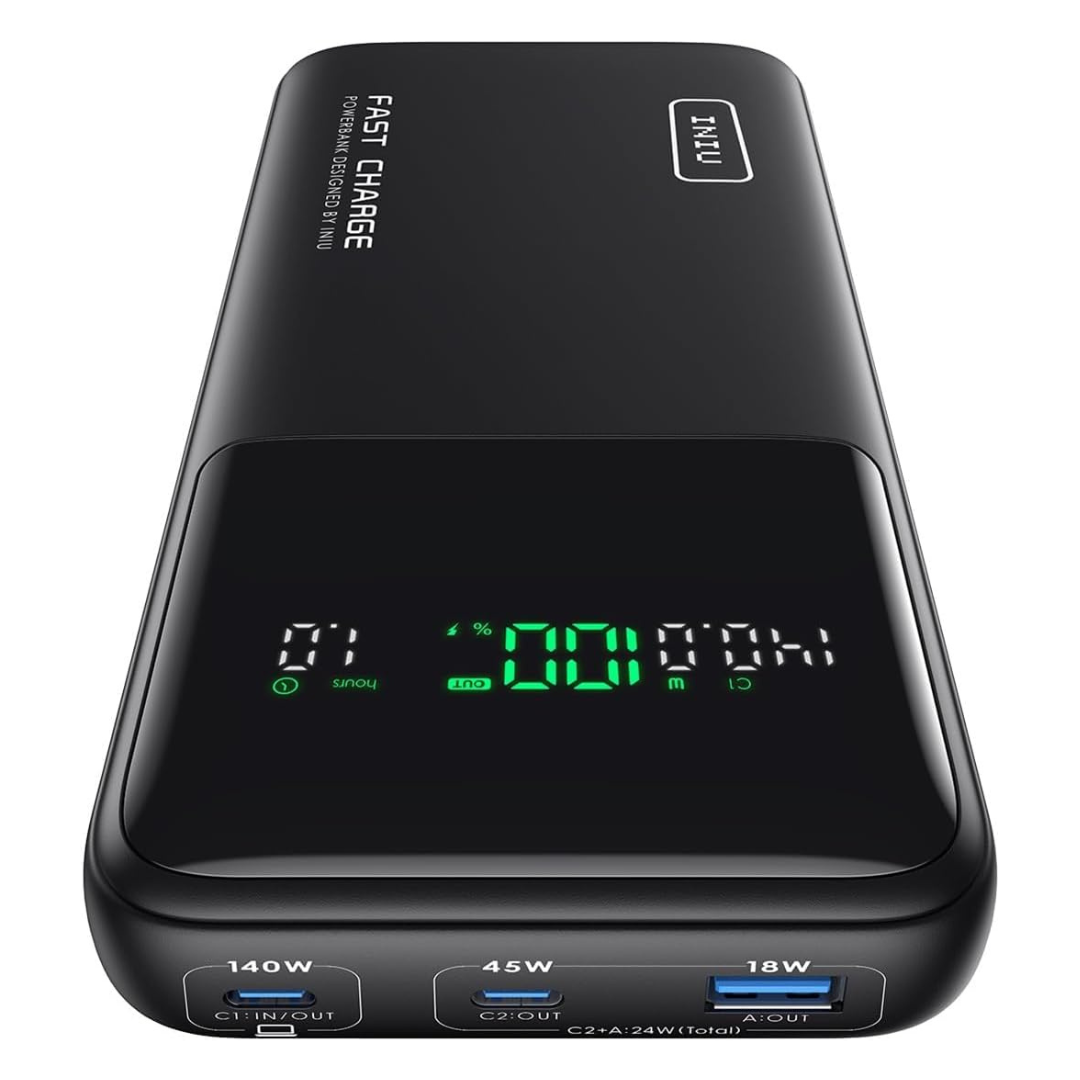 27000mAh INIU BI-B64 Power Bank 140W USB-C Portable Laptop Charger